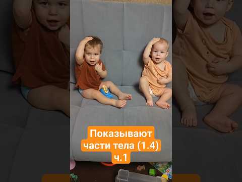 показывают части тела 1.4 (часть 1) #двойняшки#двойня#шортс#частитела