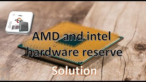 Hardware Reserved AMD and Intel Onboard Graphics FIX 100% Solve