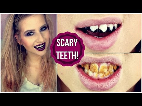 DIY SCARY HALLOWEEN TEETH! (Vampire, Zombie & Cat)