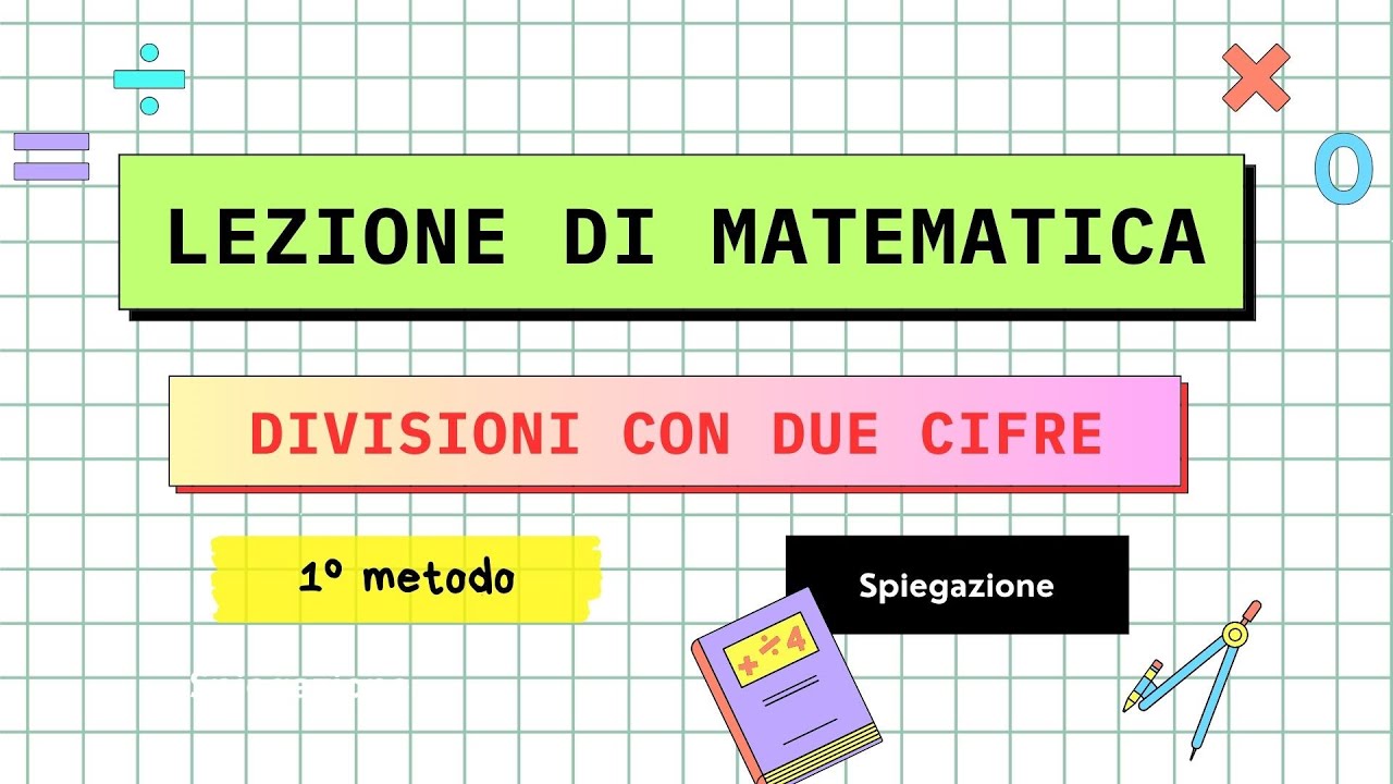 DIVISIONI CON DUE CIFRE - (1° metodo) #matematica #scuola #perte #