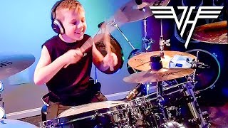 Outta Love Again - VAN HALEN (7 year old Drummer)