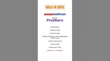 FRESHERS ONLY WALK IN -MEDICAL CODING JOBS#freshersjob#medicalcodingjobs#medicaljobshub #walkindrive