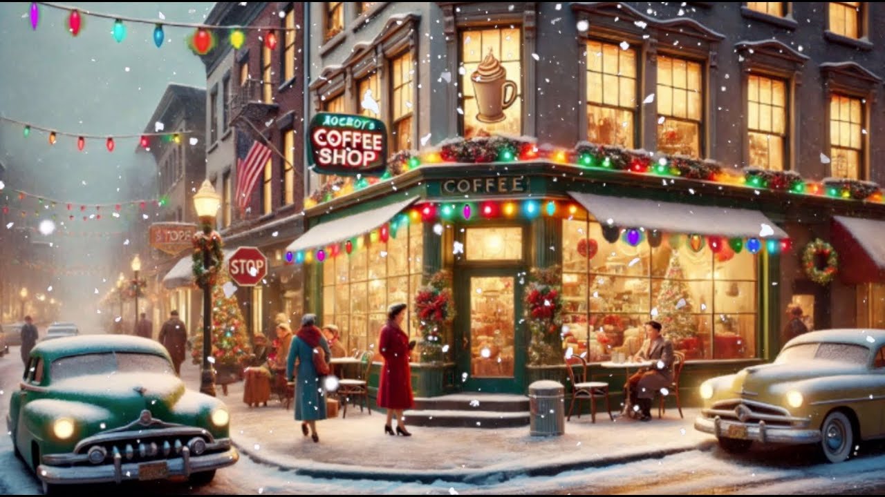 🎄Cozy 1950's Coffee Shop At Christmas Time: Classic Christmas Songs & Vintage Holiday Ambience ❄️ 🎄Cozy 1950's Coffee Shop At Christmas Time: Classic Christmas Songs & Vintage Holiday Ambience ❄️