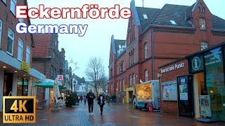 Germany - Eckernförde Walking Tour 4K Ultra Hd 60Fps