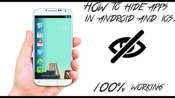 100% Working ( No root required) - How to hide apps in your smartphone - Android & IOS both.  (2017)