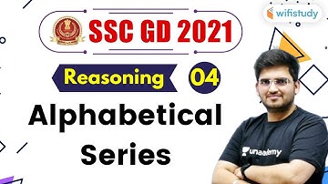 6:00 PM- SSC GD 2021 | Reasoning by Deepak Tirthyani | Alphabetical Series