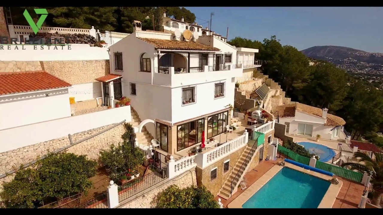 Brilliant Real Estate Moraira 5 bedroom family home YouTube