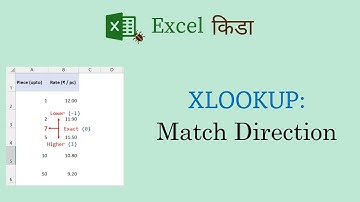XLOOKUP: Match Mode