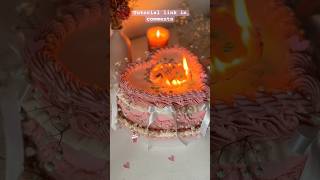 Make this trending fire cake | Burn away cake | #firecake #vintagecake #caketrends #viral