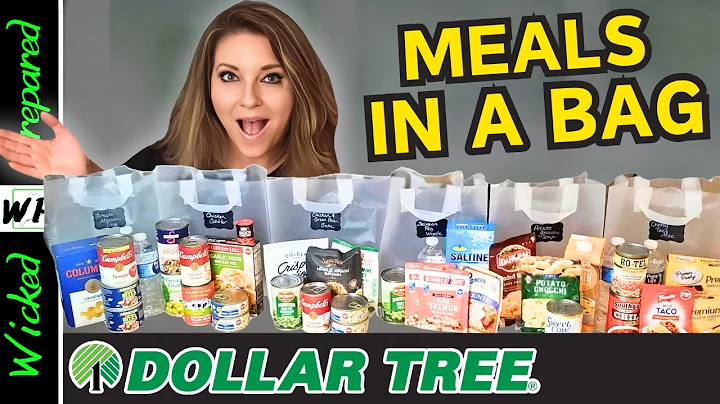 7 Dollar Tree Dinners for 50 Bucks! - Budget Prepper Pantry Survival Meals for When You're Broke -