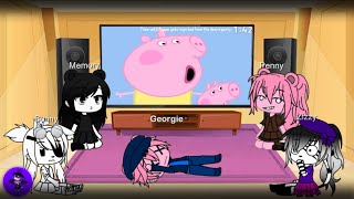 Gacha Club| ? Piggy characters react to Piggy Memes - Peppa and Roblox Piggy Funny Animation