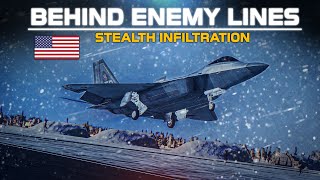 F22 Raptor | Behind Enemy Lines | Stealth Infiltration | Digital Combat Simulator | DCS |