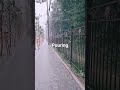 Pouring rain