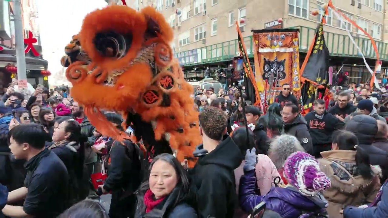 NYC: Chinatown, Manhattan - Lion Dances Celebrating The Lunar New Year