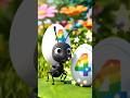 Tiny Ant Carries Number 4 Egg! 🐜🥚✨ #shortfeed #ant #adventure