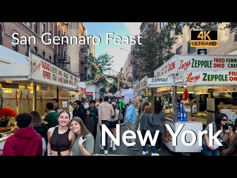 Nyc Walk San Gennaro Feast In Little Italy 4k Nyc Walk San Gennaro Feast In Little Italy 4k