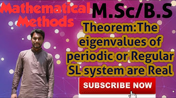 Mathematical Methods//Reality of eigenvalues of Strum Loiuville