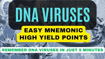 Easy Ways to Remember DNA Viruses : Mnemonics & High Yield Points