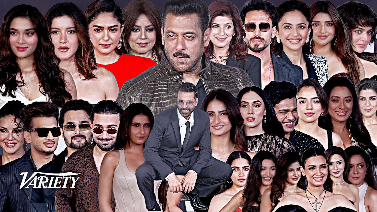 UNCUT - Salman Khan, Akshay Kumar with Family, Mahima, Mrunal, Tiger Arrive At Variety India