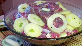 Маринад из киви для шашлыка Маринад из киви для шашлыка