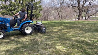 3 point aerator first trial. Spring lawn care