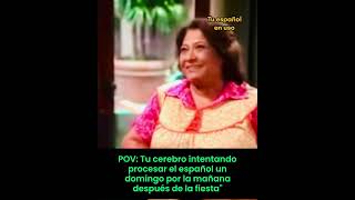 ¡Cuando la resaca no te deja procesar el idioma! 😭😂 #tuespañolenuso #spanishwithania