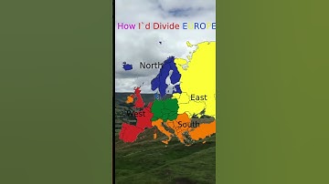 How I Divide Europe #europe #geography #map #mapping