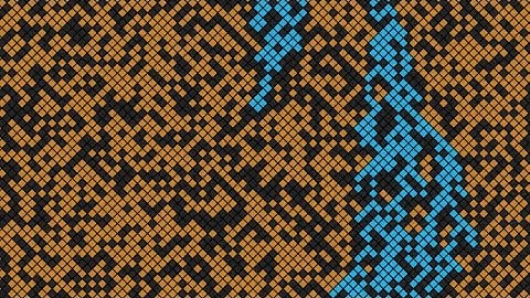 Directed percolation simulation