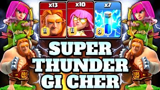 Th15 Super Archer Attack Strategy With Super Giant & Zap Spell!! Best Th15 Attack Strategy 2022 COC