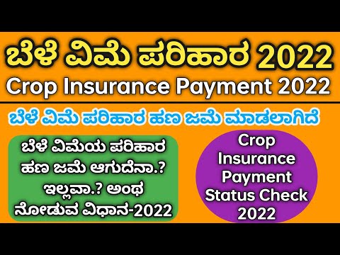 Crop Insurance Payment Status Check 2022|ಬೆಳೆ ವಿಮೆ ಪರಿಹಾರ ಹಣ ಜಮೆ ಆಗಿದೇನಾ ಅಂಥ ನೋಡುವ ವಿಧಾನ