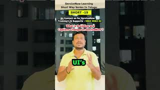(Short -19) Branding and captions changes in SN ServiceNow Learning Short Way Series in TELUGU