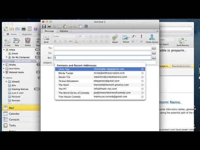 How to Send an Email Blast in Microsoft Outlook : Microsoft Office Tips class=
