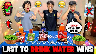 Last To Drink Water 💦 Challenge  | (Extremy Spicy Foods) | Winner Gets 20000💸 - Mann Vlogs