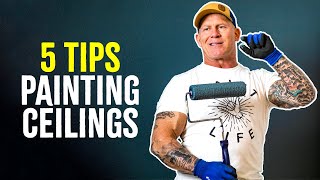 HOW TO paint ceilings FAST and like a professional PAINTER