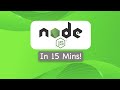 Node js crash course in 15 mins! | Learn node.js by making a simple full stack web application.