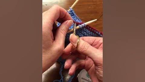 How to get stitches back on the needle from a provisional cast on