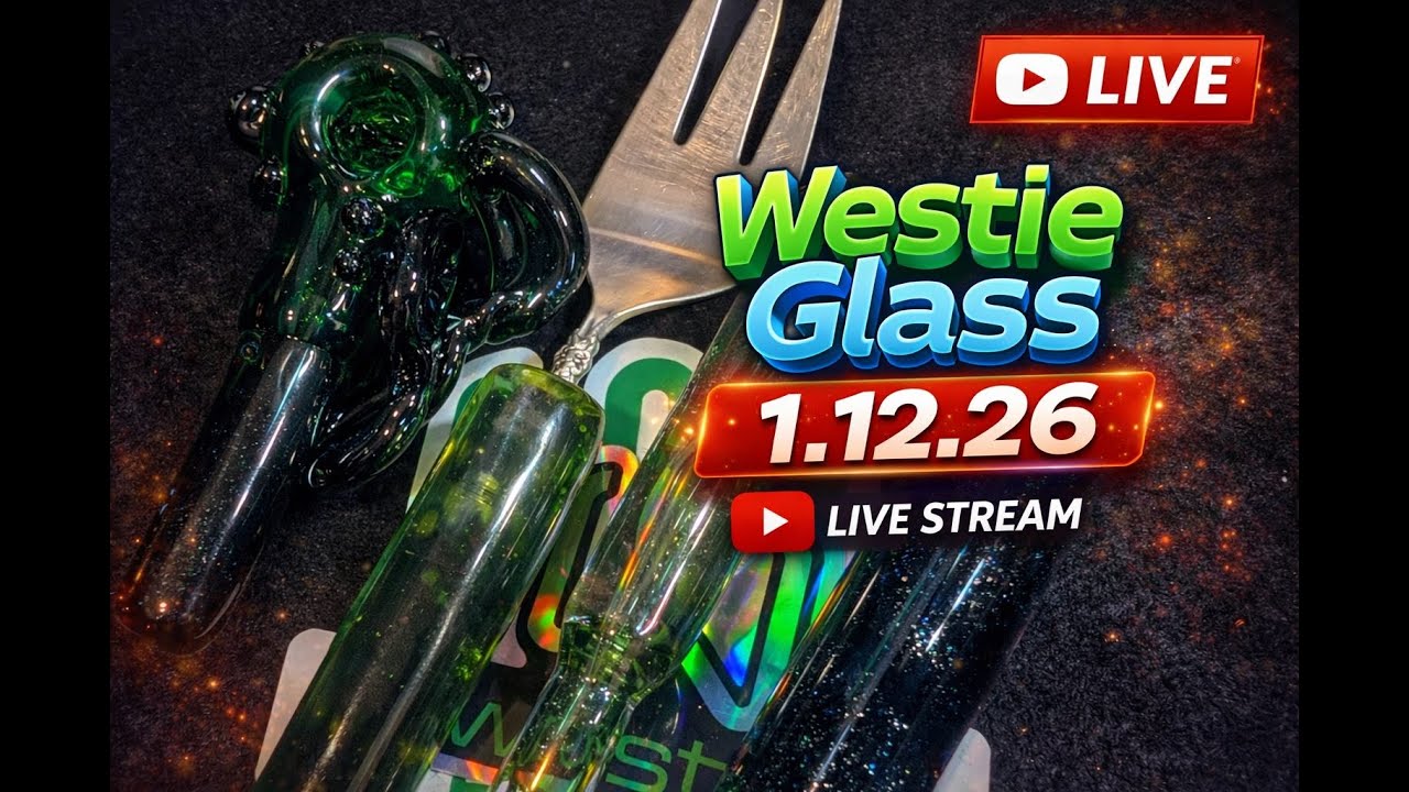 🔥Live Studio Day Making Glass⏰Productivity for Champs Trade Show in Austin!✨Westie Glass 1.12.26