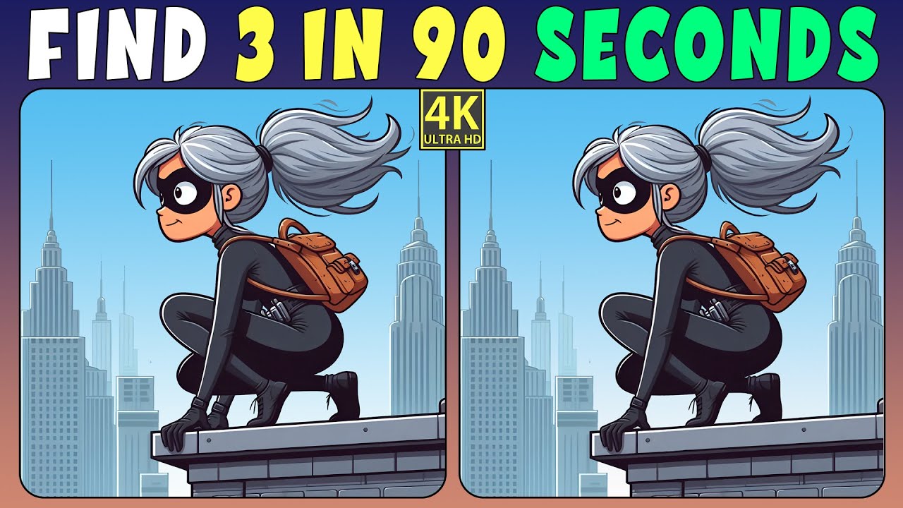 Find the 3 Differences | Visual Workout for Genius 《A Little Hard ...