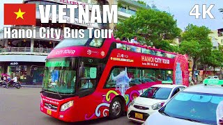 Join Me on Hanoi City Bus Tour, Vietnam 🇻🇳 – Virtual Bus Tour [4K] (▶58 min)