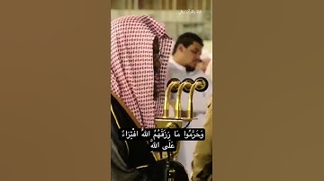 تلاوة ذهبية لسعود الشريم /قد خسر الذين قتلوا اولادهم من سورة الانعام