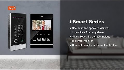 LCD Touch Screen Picture Memory Motion Detection Phone Intercom TUYA Video Doorbell