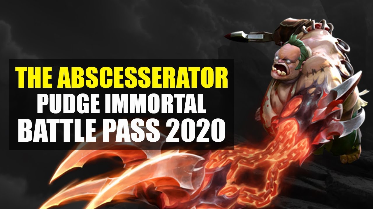 The Abscesserator, Pudge Immortal. Immortal Treasure 1. Battle Pass 2020. Dota 2.