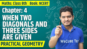 How to Construct a Quadrilateral With Three Sides & Two Diagonals Given