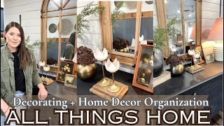 NEW ANTIQUE HOME DECOR + STYLING/SPRING 2024 DECORATING IDEAS/HOW I ORGANIZE MY HOME DECOR