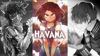 Vignette de la vidéo "Havana ✘ Shape of you ✘ Mi gente (Mashup) {nightcore}"