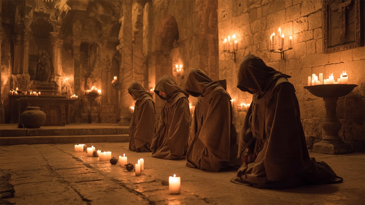 Gregorian Chants Honor and Praise God - Catholic Monks Prayer God in the Monastery
