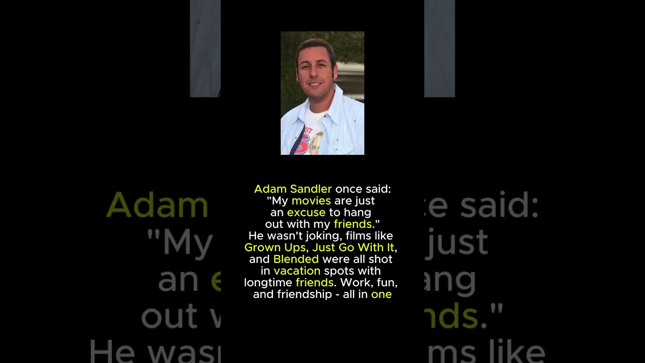 Just An Excuse To Hang Out Inside Adam Sandler S Movie Philosophy