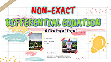 Solving Non-Exact Differential Equation by Determination of Integrating Factor