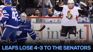 Toronto maple leafs lose 4-3 to the senators! (rant)