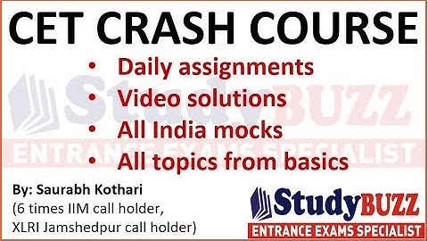 CET final crash course | Starting from 15th Feb, Daily assignments, all topics covered for CET